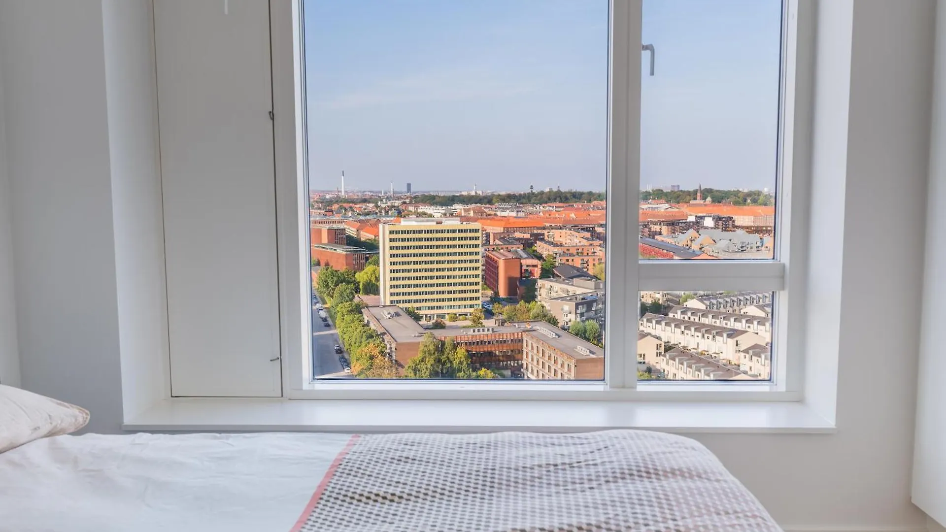 View From The 18Th Floor Over Whole Of Copenhagen. Apartment Copenhagen